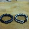 Navy Blue and Sliver/Charcoal Grey Bracelets