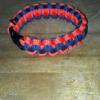 Neon Orange and Navy Blue Bracelet