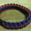 orange and blue bracelet