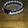 Navy Blue and White Bracelet